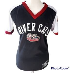 Sacramento River Cats Official Baseball Jersey Pullover V Neck Youth or Women XS